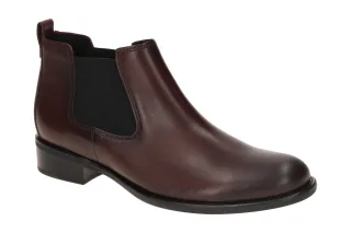 Gabor Damen Stiefeletten 71.640.25 Bordo/Schwarz Effekt Chelsea Boots