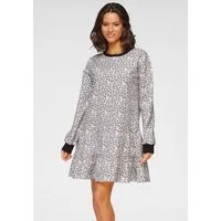 LASCANA Sweatkleid mit schönem Animal-Print