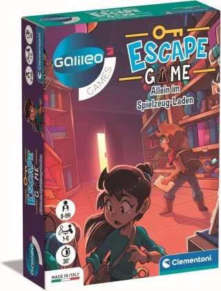 Galileo Escape Game - Allein im Spielzeug-Laden - Escape Spiel für Kinder ab 8 Jahren - Gesellschaftsspiel & Familienspiel 59371 von Clementoni