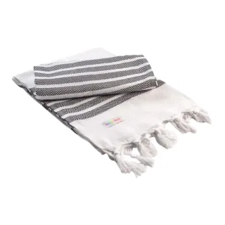 ARTG - "Hamamzz Dalaman" Handtuch (Weiß/Schwarz)