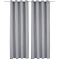 OTTO home Vorhang Raja (2 St), Ösen, blickdicht, Polyester, einfarbig, Einfache Montage, Pflegeleicht, Ösen, 2 er Pack, uni