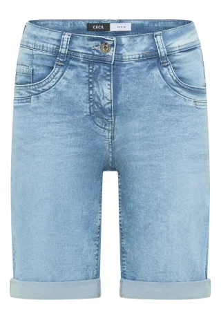Cecil - Bermuda Shorts im Regular Fit blau - Gr. - 31