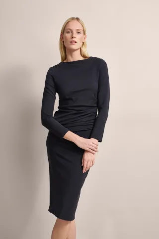 Bugatti Damen Kleid mit femininen Raffungen