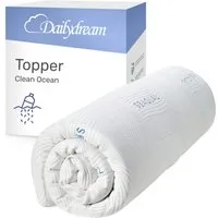 Dailydream, Topper Zertifiziert & ergonomisch, Memory Foam, H1/2, rutschfest, Abnehmbarer Bezug, Waschbar bei 30 Grad, 100% Memory Foam