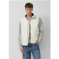 s.Oliver Outdoorjacke Outdoor-Weste Leichte Steppweste mit Stehkragen und Kontrast-Details
