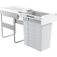 Hailo Einbaumülleimer Hailo Abfallsammler 3668401 TE Swing Easy-Cargo 42 Liter, für Schrankbreite ab 400 mm Breite mit Drehtür