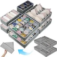 Mutig Aufbewahrungsbox Aufbewahrungsboxen für Unterwäsche, 8 Stück Ordnungssystem,Faltbare (Schubladen-Organizer für Kleiderschrank, Stabil Durch,Geruchsfrei, 8 St., Stoffbox,passgenau,Stabiler Boden,Schubladen Ordnungssystem), Aufbewahrungsbox für B