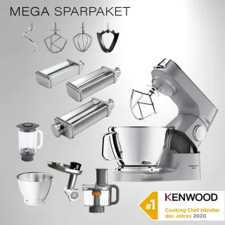 Kenwood Küchenmaschine Titanium Chef Baker Siber KVC85.594SI -...