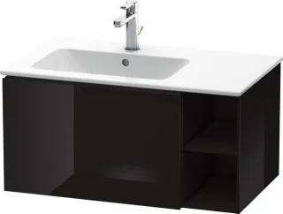 Duravit L-Cube Waschtischunterbau wandhängend Schwarz Hochglanz 820x481x400 mm - LC619104040 LC619104040