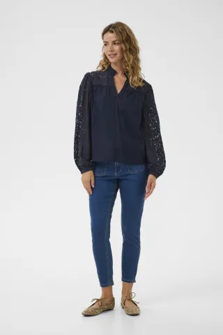 Langarm-Bluse CRLiselin Langarm-Bluse Regular fit