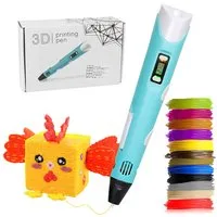 Athlix Wachsmalstift 3D Stift mit Anzeige, Druckstift mit 50m Filamenten, 3D-Drucker-Stift