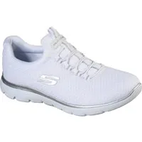 Skechers SUMMITS Slip-On Sneaker Freizeitschuh, Komfortschuh mit stoßdämpfender Zwischensohle