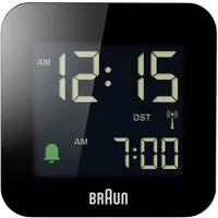 Braun Wecker Braun BC08B-DCF Funk Wecker Schwarz negatives Display