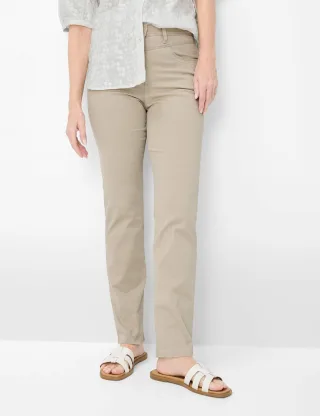 Raphaela by Brax Damen Five-Pocket-Hose Style LAURA NEW SAND, hellbeige, Gr. 38