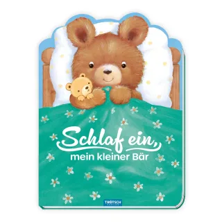 TRÖTSCH - Schlaf ein mein kleiner Bär | Beruhigende Gutenachtgeschichte mit liebevollen Reimen: Pappbilderbuch mit zauberhaften Illustrationen für ein entspanntes Abendritual | Ab 18 Monaten