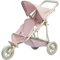 TEAMSON™ KIDS    Puppenwagen Doppio Jogger 18" Puppen Rosa/Grau