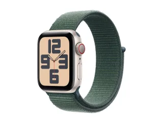 Apple Watch SE (2022) (GPS + Cellular) 40mm Polarstern mit Sport Loop seegrün | mxgh3qf/a |