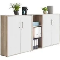 BMG Möbel Aktenschrank Office Edition 8 (Schrankwand Set, 3tlg) abschließbar, matt oder Hochglanz lackiert