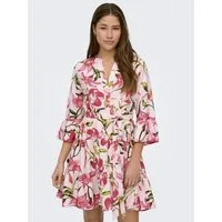 ONLY Tunikakleid ONLSINA LIFE 3/4 SHORT DRESS NOOS WVN mit Volant