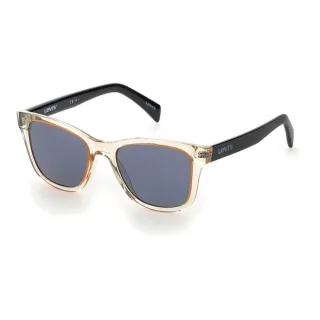 Lel001 Quadratische Sonnenbrille Beige-Grau