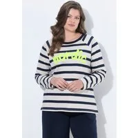 Laurasøn Sweatshirt Sweatshirt Ringel Rundhalsausschnitt Langarm
