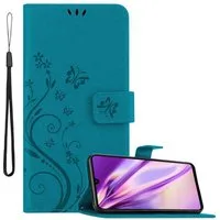 Cadorabo Handyhülle für Huawei P30 LITE Hülle Huawei P30 LITE, Hülle Schutzhülle Blumen Flower mit Standfunktion Kartenfach Magnet