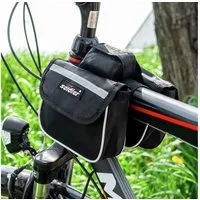 cofi1453 Fahrradtasche cofi1453 5 Pocket Doppel-Fahrradtasche Gepäcktasche Radtasche Rahmenta