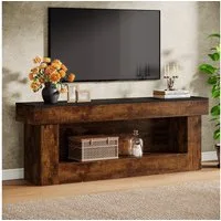 Tribesigns TV-Schrank 160cm TV-Ständer mit offenen Ablageflächen, mit 2 Ablagefächern (für 60/65/70-Zoll-Fernseher, 2-stufiger TV-Schränke & Konsolentisch, TV-Konsole mit offenem Stauraum)