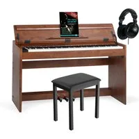 McGrey Digitalpiano DP-18 E-Piano - 88 gewichtete Tasten mit Hammermechanik (Dual- und Split-Funktion, 4-St., Inkl. Klavierbank, Kopfhörer und Schule), Klavier mit 128 Klänge und 600 Begleitrhythmen