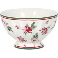 Greengate Schale Astrid French Bowl medium white 10cm, Steinzeug, (Bowls)