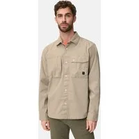 camel active Hemdjacke mit Taschen Langarm Markenlabel