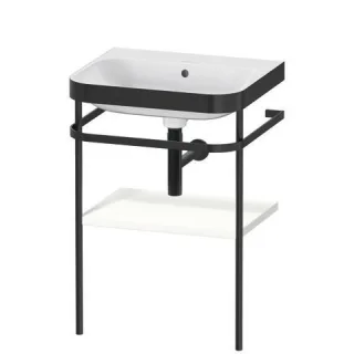 Duravit Happy D.2 Plus c-bonded Set mit Metallkonsole Weiß Supermatt 575x490x850 mm - HP4735N8484 HP4735N8484