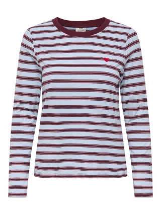 JDY - JDYPISA L/S PRINT TOP JRS NOOS Blau - Gr. - XS