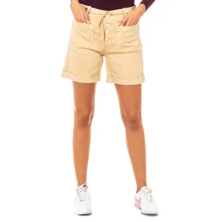 Kurze Hose mit gesäumtem Boden und Gürtelschlaufen LWB001 Damen
