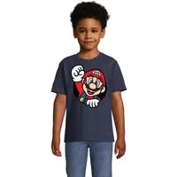 Blondie & Brownie T-Shirt Kinder Super Mario Faust Nerd Konsole Gaming Spiel Retro Konsole