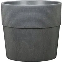 Scheurich Blumentopf CARBON 40/266 GROOVE+, frostfest, UV-beständig, recyclingfähig, ØxH: 39x35 cm