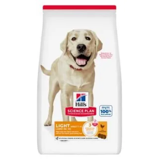 Hill's Science Plan Trockenfutter Hund, Light, Large Breed Adult, mit Huhn 2x14 kg