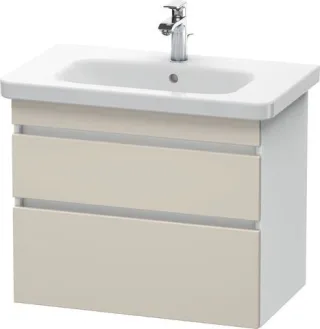 Duravit DuraStyle Waschtischunterbau wandhängend Taupe & Weiß Matt 730x448x610 mm - DS648109118 DS648109118