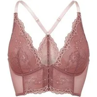 Gossard Longline-BH Lace Longline V-Bügel BH mit Frontverschluss Cinder Rose (Longline BH, 1-tlg., Spitze/Netz) verführerisch sexy