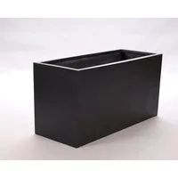 Elegant Einrichten Pflanzkübel Fiberglas rechteckig 80x30x40cm elegant schwarz-matt (1 St)