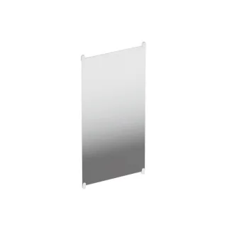 Hewi S 801 Wandspiegel 801.01B30098 600x1200x6mm, mit Haltern, matt, signalweiß