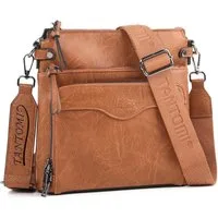 TANTOMI Umhängetasche Damen Schultertasche Mittelgroß, Crossbody Bag mit RFID-Kartenfächern, Damen Handtasche Henkeltasche Schultertasche Crossbody Bag