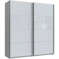 Wimex Schwebetürenschrank Bramfeld Kleiderschrank mit Glaselementen und zusätzlichen Einlegeböden