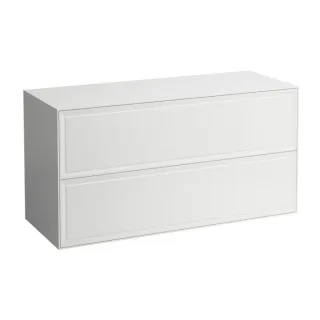 LAUFEN The new classic Schubladenelement/Sideboard H4060260851701 117,5x60x45,5cm, 2 Schubladen, Sideboard ohne Ausschnitt, Weiß matt