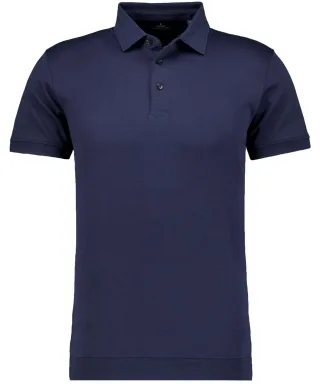 RAGMAN - Pima-Polo mit Bund Dunkelblau - Gr. - L