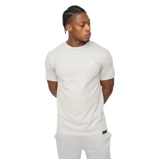 Crosshatch - "Preece" T-Shirt für Herren (Grau meliert)