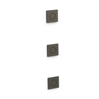 Tres 3 Hydromassage Einbau Jets Einschließlich Einbaugehäuse Größe: 80x80 mm, 13451501KM 13451501KM