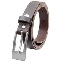 COLOGNEBELT Ledergürtel OM14-SL-Dunkelbraun MADE IN GERMANY, Dunkelbraun Kürzbar, 100 % Echtleder, Unisex