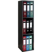 VCM Standregal Holz Büro Regal Bücher Ordner Aktenregal Offas 3f, 1-tlg., 107x34x30cm Aktenregal, Bücher, Ordner