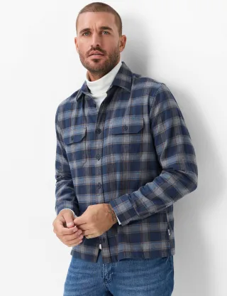 Brax Herren Overshirt Style KAY navy, dunkelblau, Gr. XXL